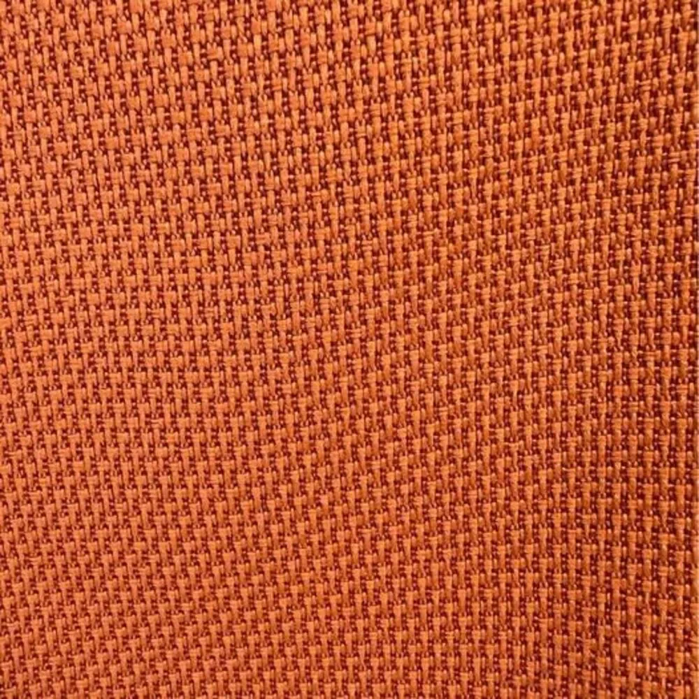 Fabric Craft Squares (28) Burnt Pumpkin Orange Textured Polyester Finished Edges
